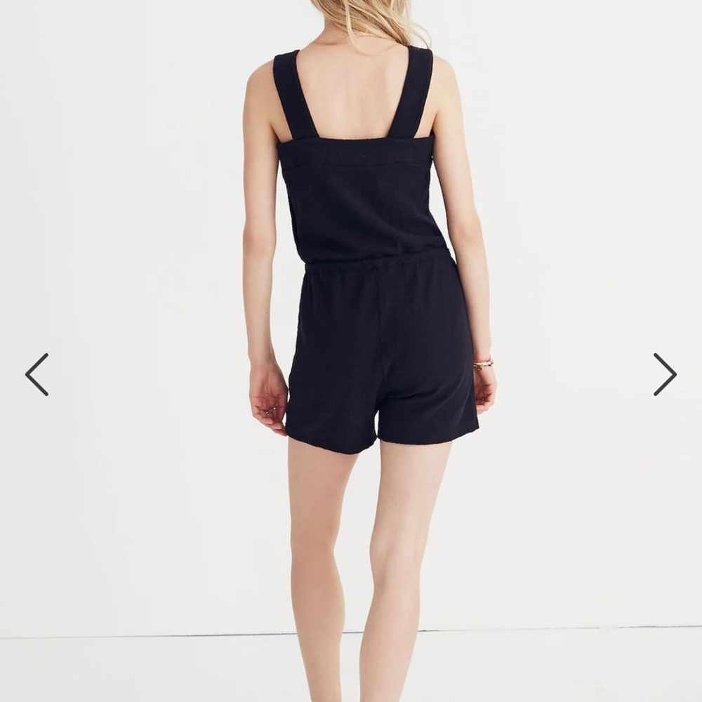 Madewell Side-Button Drawstring Romper - image 3